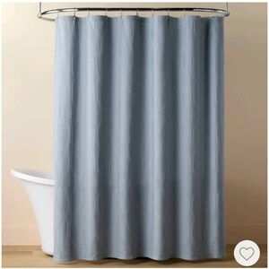 Hearth & Hand Trellis Pattern Shower Curtain Washed Blue